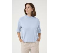Kaffe Lizza Turtle Neck Jumper In Baby Blue Baby Blue