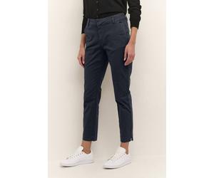 Kaffe Mette Cropped Leg Suit Trousers In Dark Navy Dark Navy