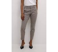 Kaffe Mette Cropped Leg Suit Trousers In Grey Grey 16