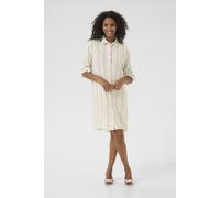 Kaffe Milia Mid-Thigh Length Shirt Dress In Light Beige Light Beige 14