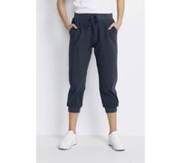 Kaffe Naya Capri Trousers In Mid Navy Mid Navy 8