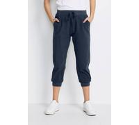 Kaffe Naya Capri Trousers Plain In Navy Navy 18