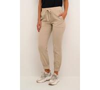 Kaffe Naya Cotton Sweat Joggers In Natural Natural 12