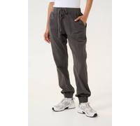 Kaffe Naya Cotton Sweat Joggers Plain In Grey Grey 18