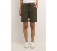 Kaffe Naya Elasticated Shorts In Dark Olive