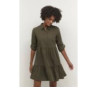 Kaffe Naya Knee-Length Dress In Dark Olive