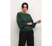 Kaffe Regina Metallic Knit Pullover In Bottle Green Bottle Green M