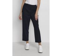 Kaffe Sakura Cropped Casual Trousers In Blue Blue