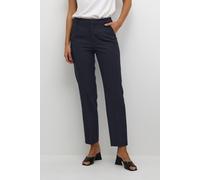 Kaffe Sakura High Waist Zipped Trousers In Black Black