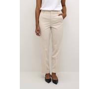 Kaffe Sakura Zip Trousers In Cream Cream 10