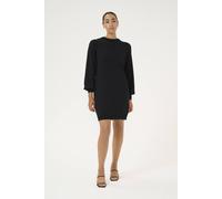 Kaffe Sofie Long Sleeve Knit Dress In Black Black XS