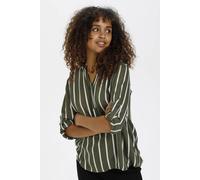 Kaffe Stridy Long Sleeve Blouse In Olive Olive 10