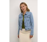 Kaffe Women's KAvicky Jeans Jacket Women Casual jacket Long sleeve Regular fit KAvicky Jeans Jacket, Light Blue Washed Denim,