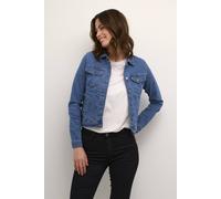 Kaffe Vicky Slim Fit Denim Jacket In Mid Blue Mid Blue 12