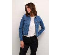 Kaffe Vicky Slim Fit Denim Jacket Plain In Blue Blue 12