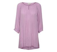 KAFFE Women's 3/4 Sleeve Regular Fit Amber Tunic Shirt, Lupine, 12 (M)