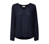 KAFFE Women's Amber Blouse Ls, Midnight Navy, 14