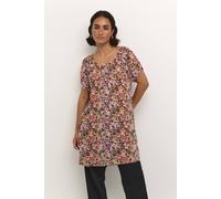 Kaffe Women's Amber Short Sleeve Scoop Neck Tunic Top | Size: 10