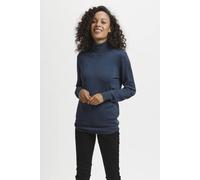 Kaffe Women's Astrid Long Sleeve Roll Neck Pullover in Blue | Size: Small