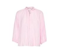KAFFE Women's Blouse V-Notch Neck Buttons Regular Fit 3/4 Sleeves Hip Length, Lilac Snow, 16