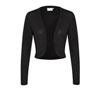 Kaffe Women's Bolero Festive Shoulder Jacket Long Sleeves Shrugs, Black Deep, XL