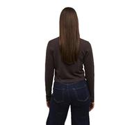 KAFFE Women's Bolero Long Sleeves Regular Fit Open Front Rounded Edges, Java, Large