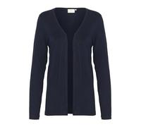 KAFFE Women's Classic Long Sleeves Cardigan Sweater, Midnight Navy, Medium