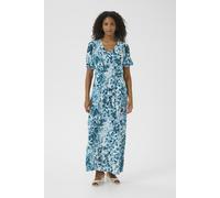 Kaffe Womens Dress Regular fit Teal Leopard Print - Size EU 38 (Womens)