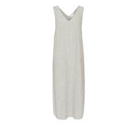 Kaffe Women's Dress V-Neck Sleeveless Pockets Mid-Calf Length Casual Fit, Chalk/Black Stripe, 12