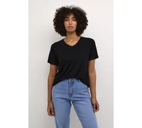Frida V-Neck T-Shirt Plain Kaffe Black M