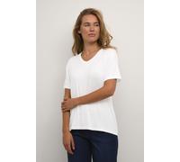 Kaffe Frida V-Neck T-Shirt In White White M