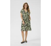 Kaffe Women's Jenn Knee-Length Short Sleeve Dress in Olive | Size: 14