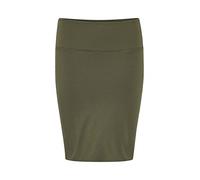 Kaffe Women's Jersey Skirt Above Knee Length Strechy, Olive, XXL