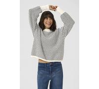 Kaffe Women's KAellery Crew Neck Pullover in White | Size: Large