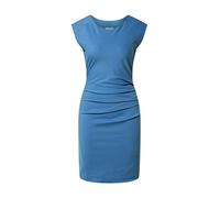 Kaffe Women's Kaffe Women's Evening Dress Sheath Sleeveless Ruched Gathered Casual Dress, Blue, M