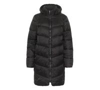Kaffe Women's Kaffe Women's Puffer Coat High Collar Hooded Mid-thigh Length Zipper Regular Fit Coat (pack of 1)