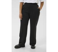 Kaffe Women's KAjenny Elastic Waist Stripe Trousers in Black | Size: Small
