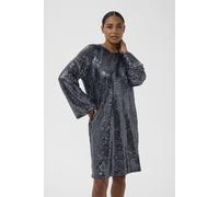 Kaffe Women's KAlau Sequin Mini Dress in Metallic Silver | Size: Medium Kaffe Metallic Silver M