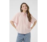 Kaffe Women's KAlianna Short Sleeve Blouse in Pale Pink | Size: 14