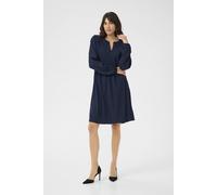 Kaffe Women's KAlinda A-line Fit Long Sleeve Dress in Dark Navy | Size: 12
