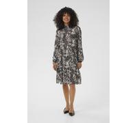 Kaffe Women's KAlinda Amber A-line Dress in Dark Grey | Size: 10