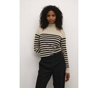 Kaffe Women's KAlizza Roll Neck Slim Fit Pullover in Beige | Size: XL