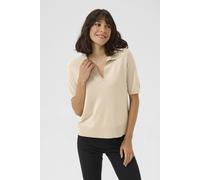 Kaffe Women's KAlizza Short Sleeves Polo Pullover in Pale Grey | Size: Small