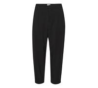 KAFFE Pants Suiting KAmerle Women's Trousers High Waist 7/8 Women's Trousers Business Regular Fit, Black Deep, 14