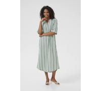 Kaffe Women's KAmilia V-Neck Kaftan Dress in Green | Size: 10