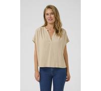 Kaffe Women's KAmilia Wing Short Sleeve Blouse in Pale Grey | Size: 14