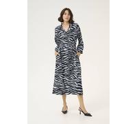 Kaffe Women's KAolga Long Sleeve Midi Shirt Dress in Pale Blue | Size: 10