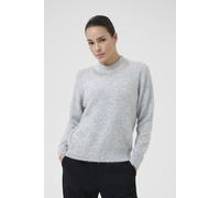 Kaffe Women's KAroxy Long Sleeve Crew Neck Jumper in Light Grey | Size: Large
