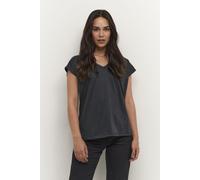 Kaffe Women's Lise V-Neck Short Sleeve T-Shirt in Black | Size: XL Kaffe Black XL