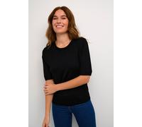 Kaffe Women's Lizza Short Sleeve Round Neck Pullover in Black | Size: XS Kaffe Black XS
